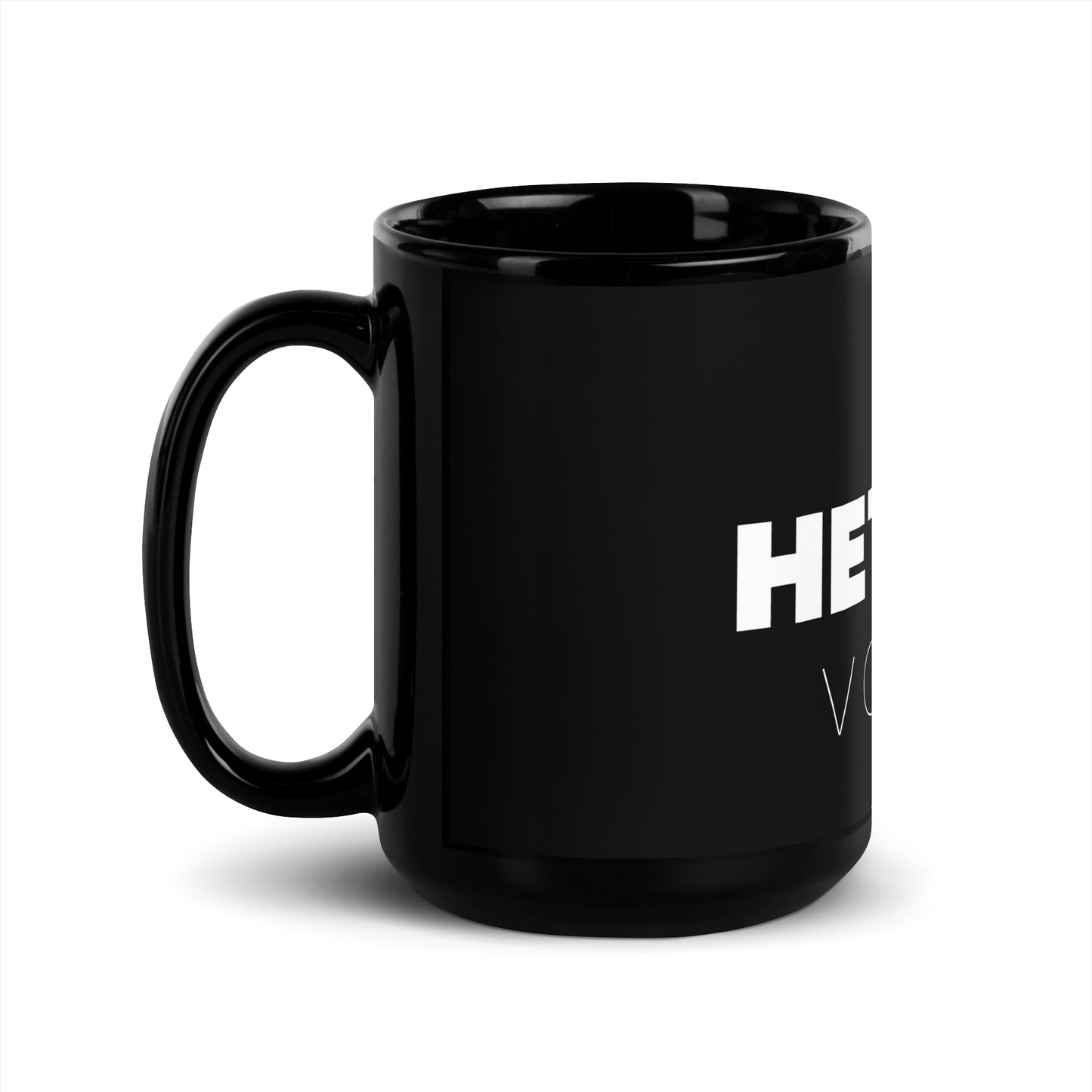 Black Glossy Mug
